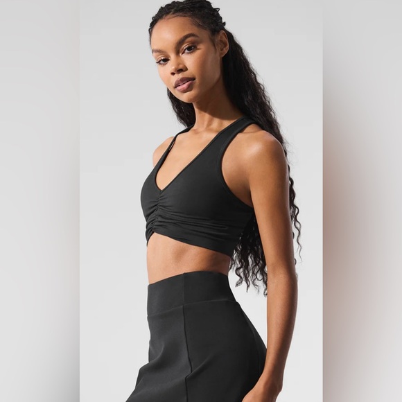 Alo Yoga Wild Thing Bra NWT Black Size XL - Picture 2 of 9